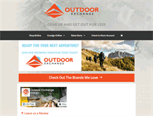 Tablet Screenshot of outdoor-exchange.com